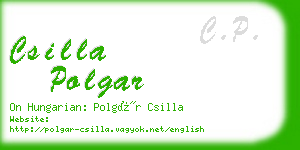 csilla polgar business card